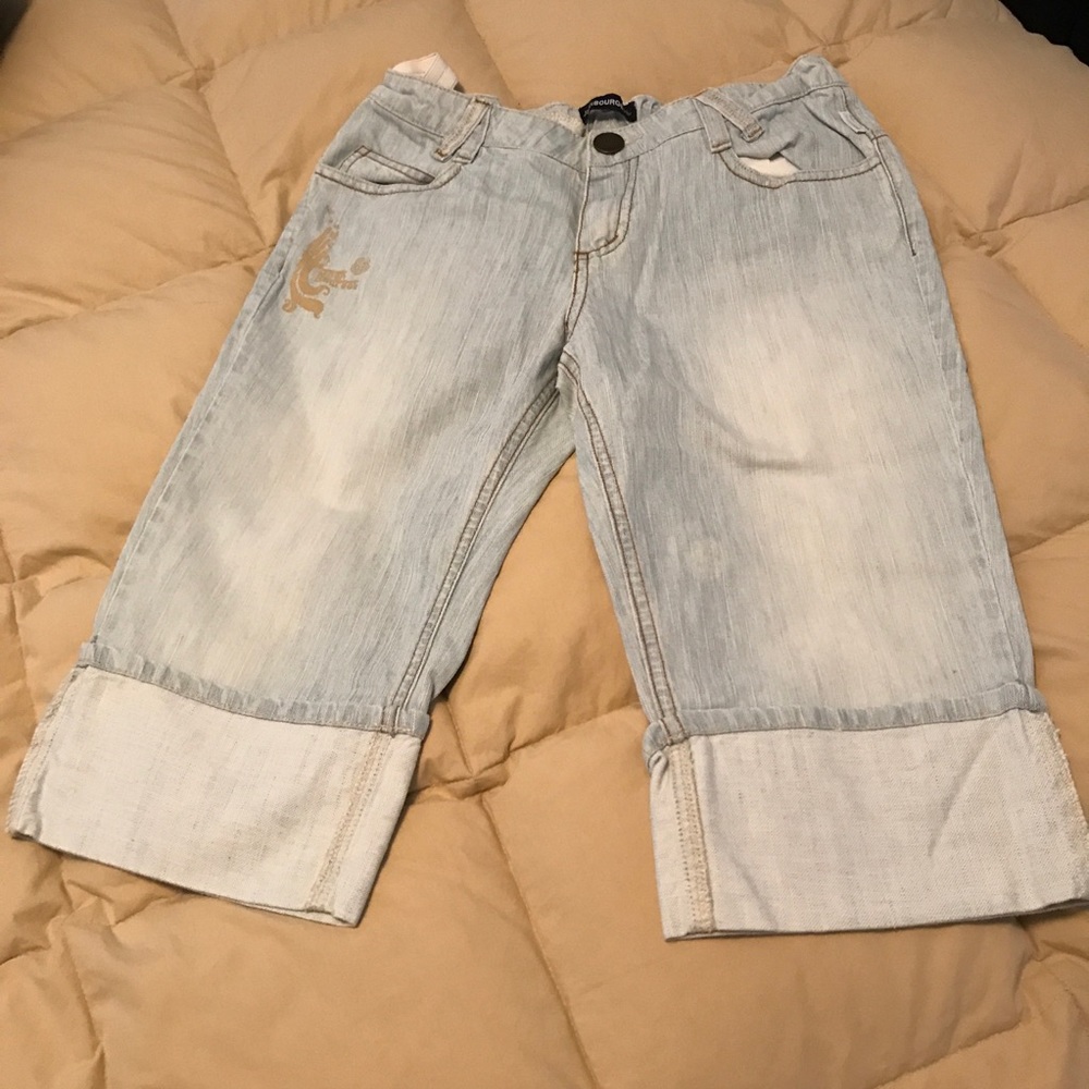 Jean Bourget Girls Denim Knee Length Shorts Size14